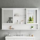 Wall Mounted Bathroom Medicine Cabinet With Double Mirrored Doors by HouseOfZazla
