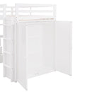 Loft Bed With Drawers, Desk, And Wardrobe by HouseOfZazla