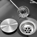 Waterfall Kitchen Sink, Stainless Steel Single Bowl