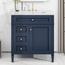 Bathroom Vanity With Top Sink, Storage Cabinet With 2 Drawers, Tip Out Drawer by Unique Piece Furniture