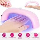 LED Nail Dryer Lamp 9W UV Nail Gel Polish Curing Lamp Portable Nail Drying Lamps w/ 60S Timer