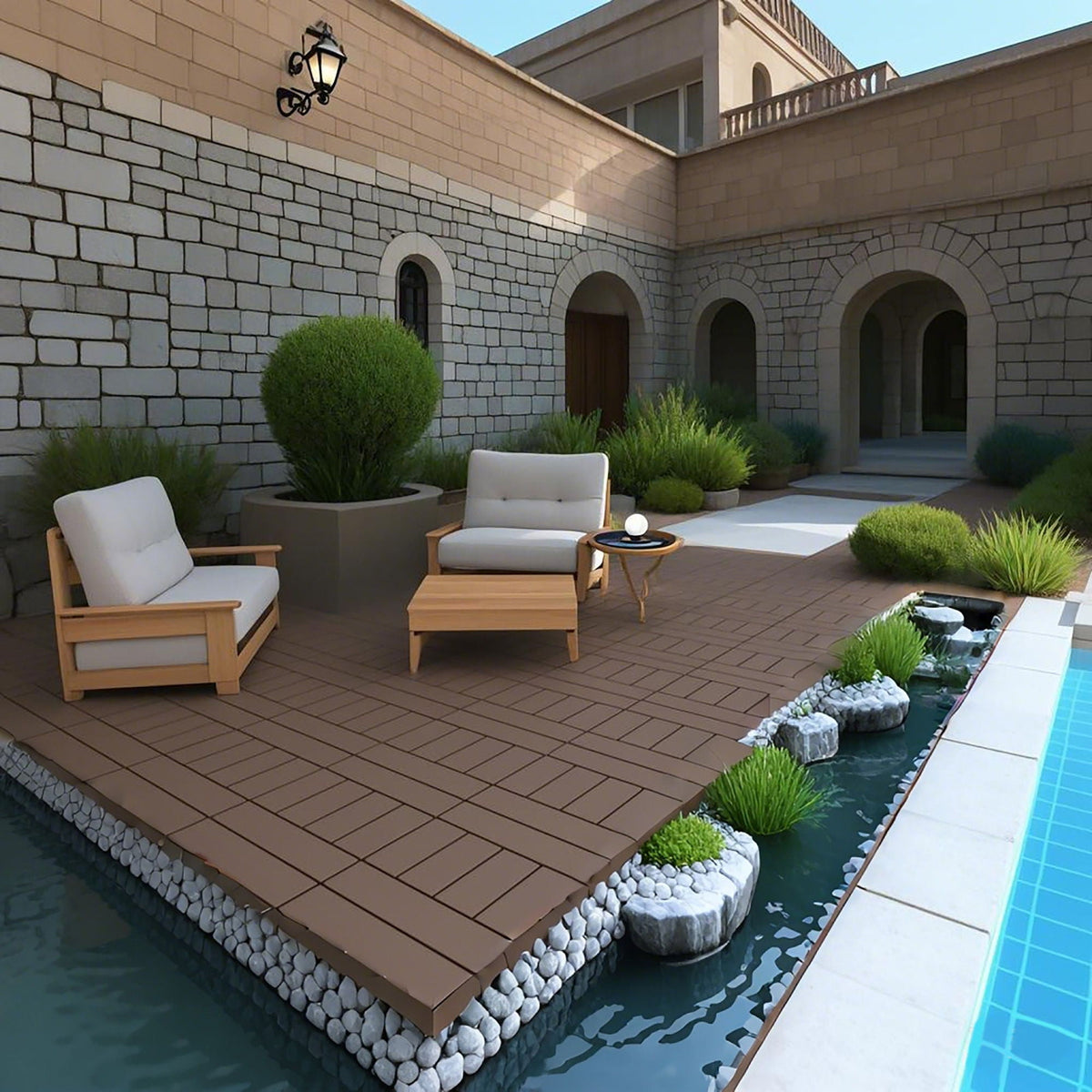 H Style Diy Module Interlocking Patio Deck Tiles, photo 7 of 12
