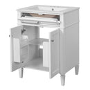 Bathroom Vanity With 2 Doors And Tip Out Drawer, Soft Closing Hinges by HouseOfZazla