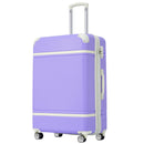 24 IN Luggage 1 Piece with TSA lock, Expandable Lightweight Suitcase Spinner Wheels, Vintage Luggage,Purple