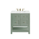 James Martin Breckenridge 30" Single Bathroom Vanity, Smokey Celadon