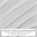 TENCEL™ Lyocell & Linen Blend Sheet Set - Magdalena Collection by Great Bay Home