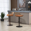 Modern Swivel Bar Stools Adjustable Counter Chairs With Footrest (Set of 2) by HouseOfZazla