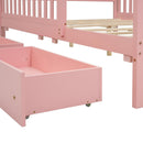 Platform Bed With Guardrails On Both Sides And 2 Storage Drawers by HouseOfZazla