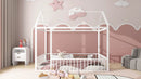 Metal Bed House Bed Frame With Fence by HouseOfZazla