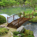 Outsunny 7' Metal Arch Garden Bridge with Safety Siderails by HouseOfZazla