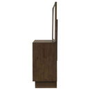 Glenwood 6-drawer Dresser and Mirror Warm Brown