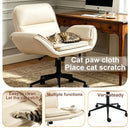 Criss Cross Swivel Desk Chair With Adjustable Armrests & Wheels For Home Office by HouseOfZazla