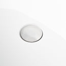 Freestanding Oval Bathtub With Overflow And Pop Up Drain, Double Walled Design - Gloss White by HouseOfZazla