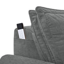Eaden - Power Sofa With Sleeper - Gray Chenille by Unique Piece Furniture