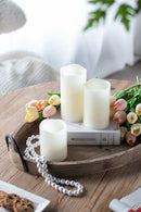 LED Candles With Remote Timer (Set of 3) - Ivory by Unique Piece Furniture