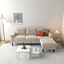 3 Seater Convertible Combination L Shaped Sofa With Footstools With Storage by Unique Piece Furniture