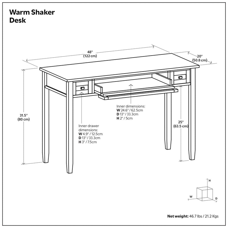 Warm Shaker - Desk - Tobacco Brown, photo 2 of 7