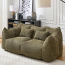 Comfortable Dual Beanbag Chair With High Resilience Foam Core For 2 People
