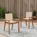 Belfast - Dining Chair With Acacia Wood Frame And Seating (Set of 2) by HouseOfZazla