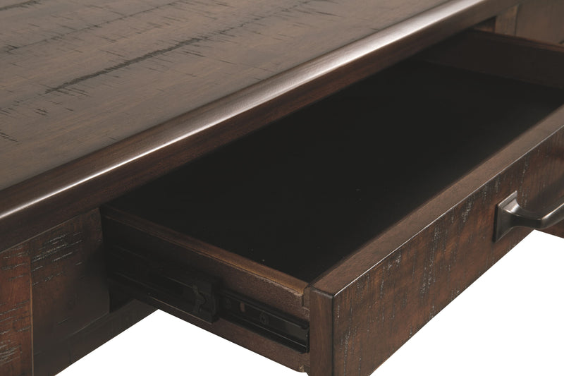 Baldridge - Home Office Large Leg Desk - Rustic Brown, photo 7 of 7