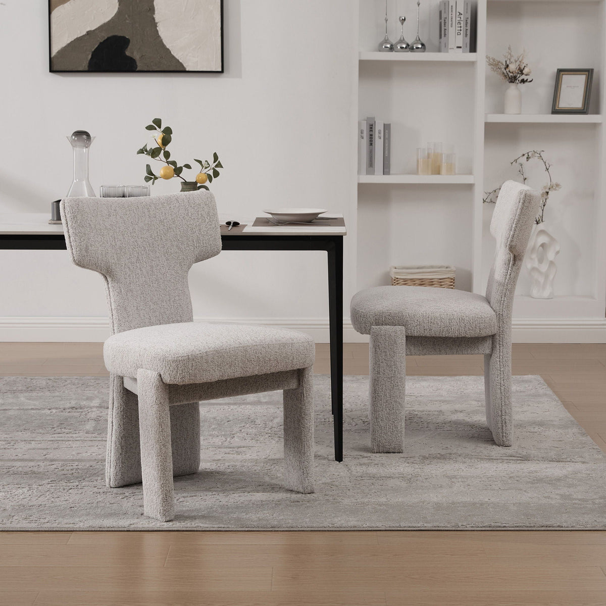 Armless Curved Back Accent Chairs, photo 39 of 40