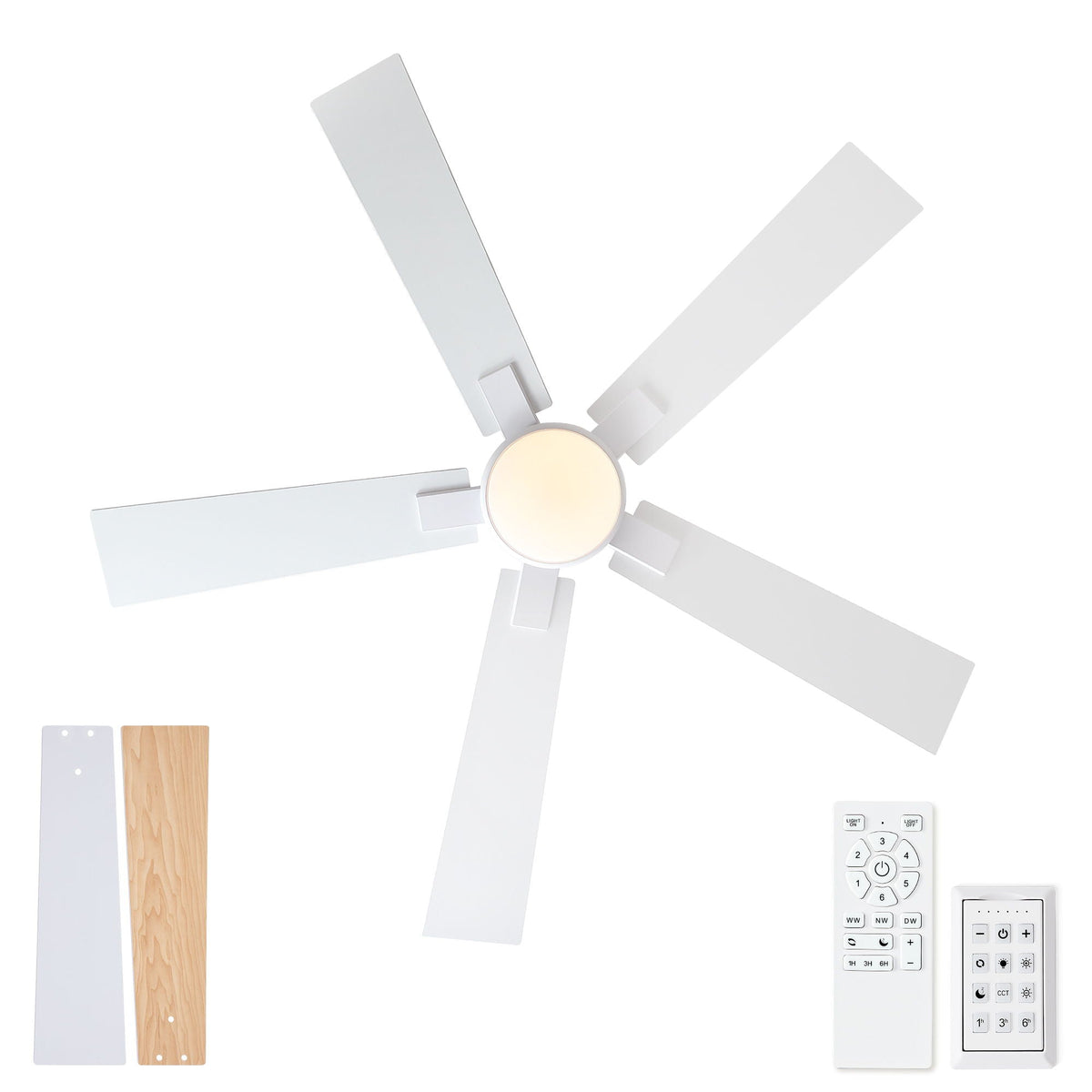 Reversible Motor Integrated LED Dimmable Ceiling Fan With Light, photo 25 of 40