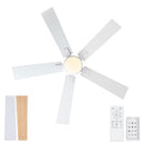 Reversible Motor Integrated LED Dimmable Ceiling Fan With Light