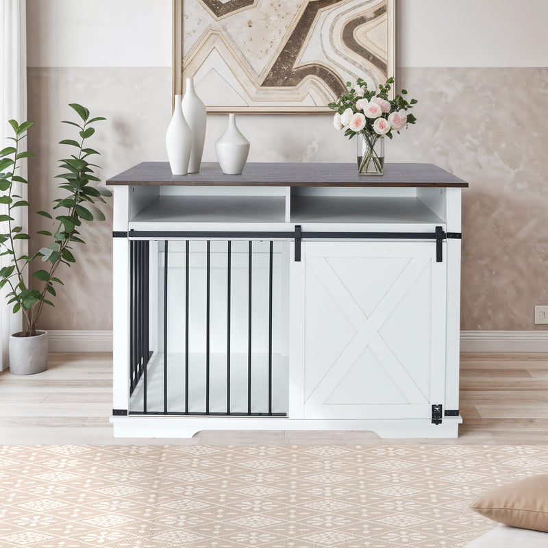 WF005-WH,The dog cage has a large space