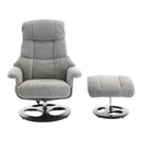 Ergonomic Recliner Chair With Ottoman, Modern 360° Swivel With Footstool by HouseOfZazla