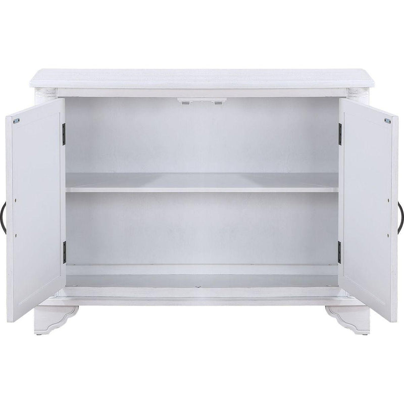 40" Console Table with Storage Shelf, Retro Entryway Table with Adjustable Storage Shelf, Sofa Couch Table for Hallway, Entry Way, Living Room, Foyer, Antique White