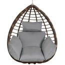 Egg Chair Cushion Hanging Basket Seat Cushion Thicken Soft Egg Swing Chair Pad Hanging Egg Chair Cushion with Headrest