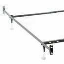 Renee - Twin / Full Bed Frame With Reinforced Center Beam And Bolt-On Construction - Black by HouseOfZazla