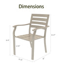 VRSHWO Iron Terrace Dining Chairs, Set of 2 by HouseOfZazla
