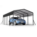 13x20 FT Metal Carport,Garage with Upgraded Triangle Reinforced Frame&4 Poles,Galvanized Steel Hardtop Roof,Heavy-Duty All-Weather Shelter for Car,Truck,Boat,Outdoor Storage by Montret