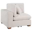 Lakeview 6-piece Upholstered Modular Sectional Sofa Ivory