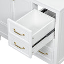 Elegant Vintage Bathroom Vanity With Sink and Soft Closing Drawers by HouseOfZazla