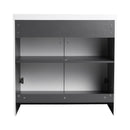 Modern Freestanding Bathroom Vanity With Soft Close Cabinet Doors by HouseOfZazla