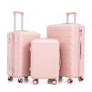 3 Pieces Set 20" / 24" / 28" Spinner Wheel Luggage With Combination Lock by HouseOfZazla