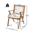 Patio Dining Chair with Cushion (Set of 2) by HouseOfZazla