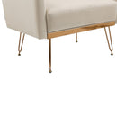Accent Chair, leisure single sofa with Rose Golden feet