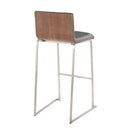Mason Mara - Contemporary Fixed Height Barstool (Set of 2) by HouseOfZazla