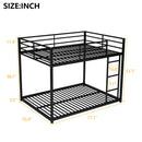Metal Bunk Bed, Low Bunk Bed With Ladder by Unique Piece Furniture