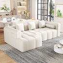 Sectional Free Combined Sofa With 2 Side Pockets by HouseOfZazla