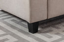 Nolan - Fabric Sofa And Loveseat Living Room With Pillows And Interchangeable Legs by HouseOfZazla