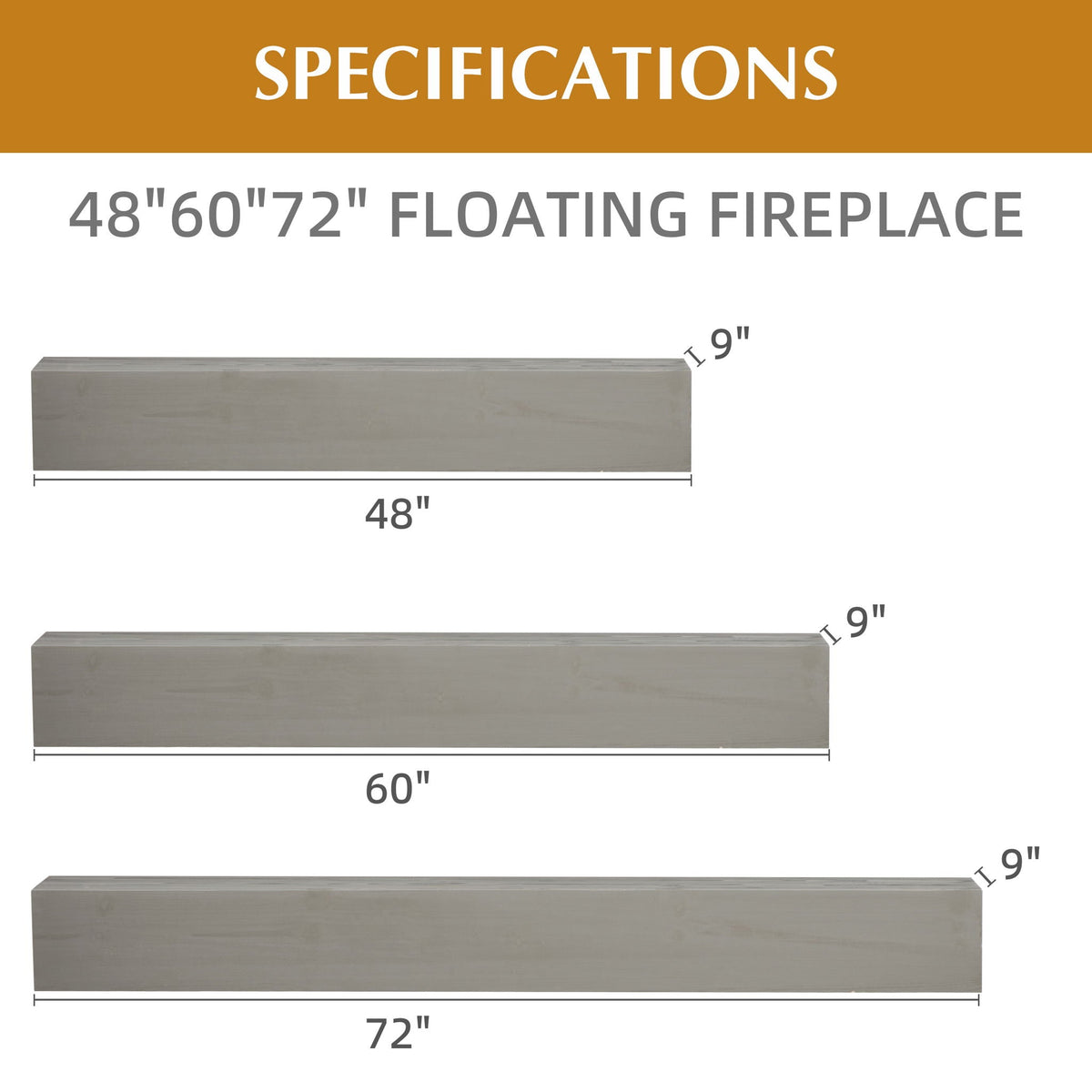 Fireplace Mantel Floating Shelf For Home Decor, photo 36 of 40