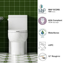 Gloss Tornado Flush 1 Piece Elongated Toilet With Siphonic Side Press, ADA Comfort Chair Height - Gloss White by HouseOfZazla