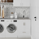 Reed - Deluxe Laundry Cabinet With Pull-Out Faucet And Stainless Steel Sink by HouseOfZazla