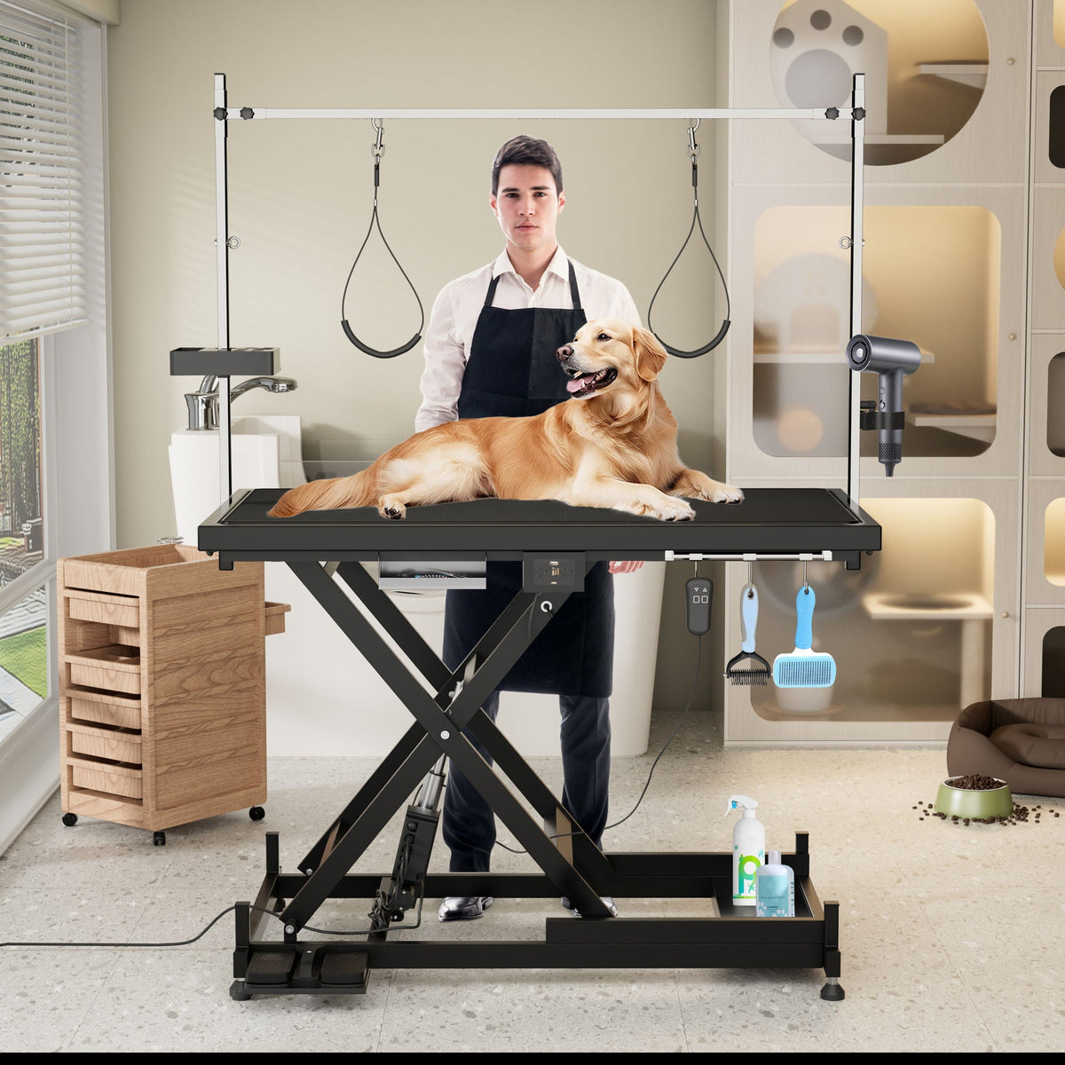 Super Deluxe Electric Pet Grooming Table, Height Adjustable, photo 14 of 19