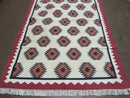 5' X 8' Hand Woven Wool Rug Contemporary Kilim Dhurrie Modern Oriental Area Rug