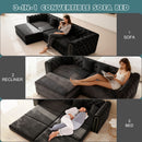 3-In-1 Convertible Sleeper Sofa With Movable Ottoman For Living Room by HouseOfZazla